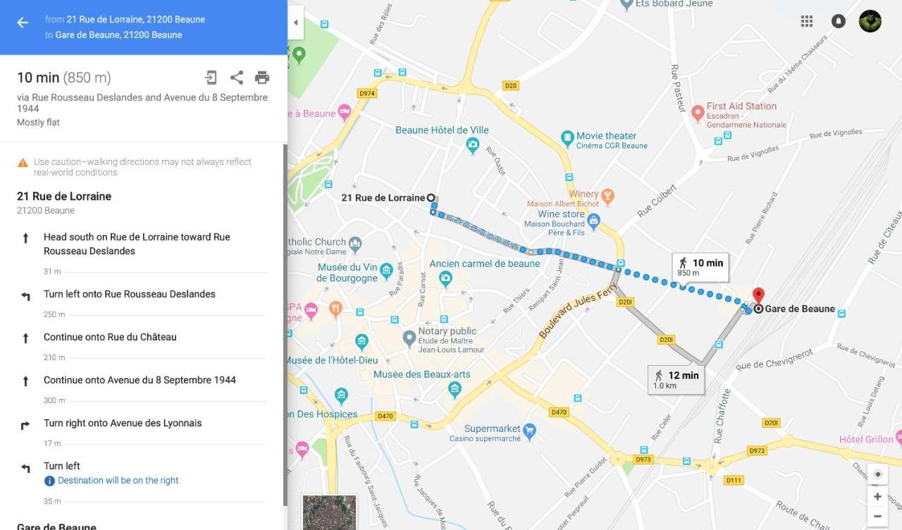 Parenthese Lägenhet Beaune  Exteriör bild